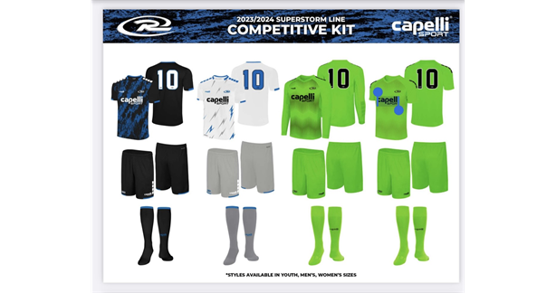 New Capelli Competitive Kits 2023/24